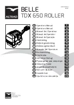 Предварительный просмотр 1 страницы Altrad Belle TDX 650 Operator'S Manual