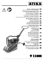 Preview for 1 page of Altrad Lescha ATIKA V 11000 Assembly And Operating  Instruction Sheet Manual