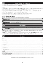 Предварительный просмотр 14 страницы Altrad 945/00200 Operator'S Manual