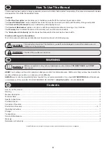 Preview for 4 page of Altrad BELLE BGA Operator'S Manual