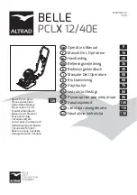 Preview for 1 page of Altrad BELLE PCLX 12/40E Operator'S Manual