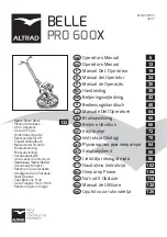 Preview for 1 page of Altrad BELLE PR0 600X Operator'S Manual