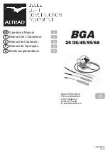 Предварительный просмотр 1 страницы Altrad BGA 25 Operator'S Manual