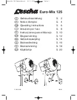 Preview for 1 page of Altrad Lescha Euro-Mix 125 Operating Instructions Manual