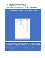 Предварительный просмотр 1 страницы Altron AL-761-N Instruction Manual