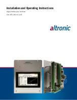 Preview for 1 page of Altronic EPC-250 Installation And Operating Instructions Manual