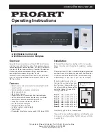 Предварительный просмотр 1 страницы Altronics Proart A 5030 Operating Instructions