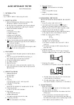 Preview for 1 page of Altronics Q2005 Instuction Manual