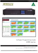 Altronics Redback A 4510 Software Programming Manual preview