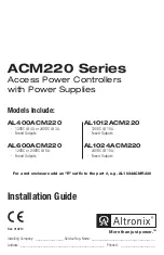 Altronix ACM220 Series Installation Manual preview