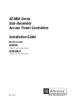 Предварительный просмотр 1 страницы Altronix ACMS8 Series Installation Manual