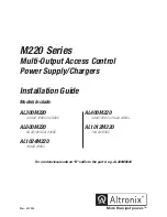 Предварительный просмотр 1 страницы Altronix AL1012M220 Installation Manual