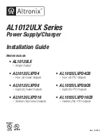 Altronix AL1012ULX Installation Manual предпросмотр