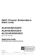 Altronix AL1042ADA220 Application Manual preview