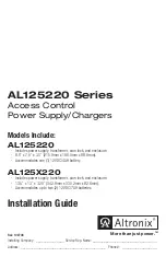 Altronix AL125220 Series Installation Manual предпросмотр