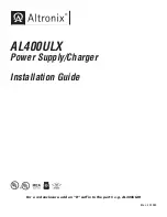 Предварительный просмотр 1 страницы Altronix AL400ULX Installation Manual