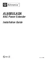 Предварительный просмотр 1 страницы Altronix AL600ULADA Installation Manual