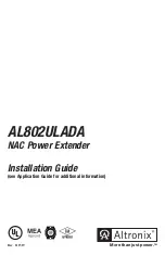 Altronix AL802ULADA Installation Manual предпросмотр