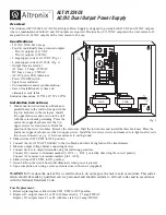 Altronix ALTV1224C4 Installation Instructions предпросмотр