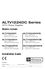 Altronix ALTV1224DC Series Installation Manual предпросмотр