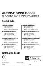 Предварительный просмотр 1 страницы Altronix ALTV2416220 Installation Manual