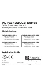 Предварительный просмотр 1 страницы Altronix ALTV2432300UL3 Installation Manual