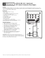 Altronix ALTV244-300/220 Installation Instructions предпросмотр