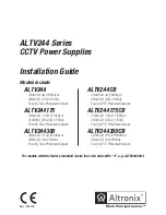 Altronix ALTV244 Installation Manuals предпросмотр