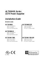 Предварительный просмотр 1 страницы Altronix ALTV244175UL Installation Manuals