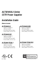 Altronix ALTV244175UL3 Installation Manual предпросмотр