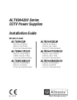 Preview for 1 page of Altronix ALTV244220 Series Installation Manual