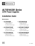 Предварительный просмотр 1 страницы Altronix ALTV244220 Installation Manual