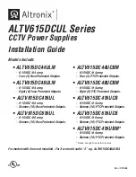 Altronix ALTV615DC44UCBM Installation Manual предпросмотр