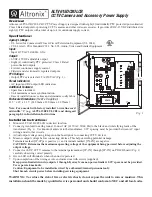 Предварительный просмотр 1 страницы Altronix ALTV615DC8ULCB Quick Manual