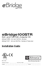 Altronix eBridge100STR Installation Manual preview