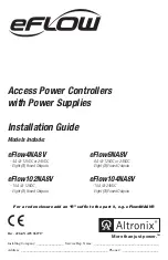 Altronix eFlow102NA8V Installation Manual preview