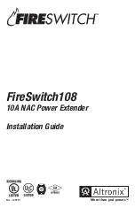 Altronix FireSwitch 108 Installation Manual предпросмотр