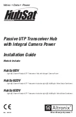 Предварительный просмотр 1 страницы Altronix HubSat Series Installation Manual