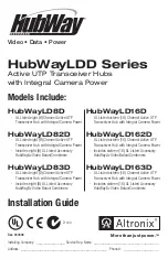 Altronix HubWayLDD Series Installation Manual предпросмотр