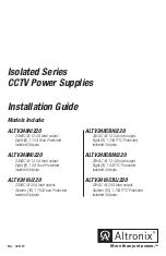 Предварительный просмотр 1 страницы Altronix Isolated Series Installation Manual