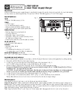 Altronix LPS3C12X220 Quick Start Manual предпросмотр