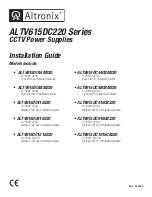 Altronix LTV615DC48M220 Installation Manual предпросмотр