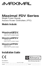 Предварительный просмотр 1 страницы Altronix Maximal 3FDV Installation Manual