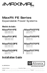 Altronix MAXIMAL FIT MaxFit11FE Installation Manual предпросмотр