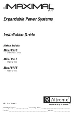 Предварительный просмотр 1 страницы Altronix Maximal Fit Series Installation Manual