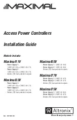 Altronix Maximal11V Installation Manual preview