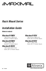 Altronix Maximal1RDV Installation Manual предпросмотр