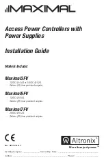 Altronix Maximal3FV Installation Manual preview