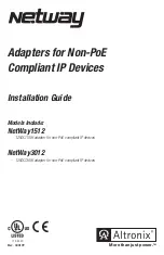 Preview for 1 page of Altronix NetWay1512 Installation Manual