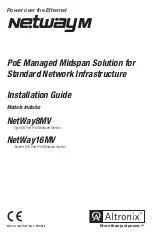 Altronix NetWay16MV Installation Manual предпросмотр